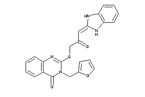 2-[[3-(1,3-dihydrobenzimidazol-2-ylidene)-2-keto-propyl]thio]-3-(2-furfuryl)quinazolin-4-one