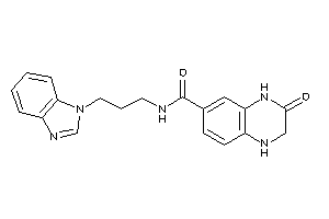 N-[3-(benzimidazol-1-yl)propyl]-3-keto-2,4-dihydro-1H-quinoxaline-6-carboxamide