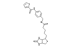 N-[4-[[5-(2-keto-1,3,3a,4,6,6a-hexahydrothieno[3,4-d]imidazol-4-yl)pentanoylamino]methyl]phenyl]-2-furamide