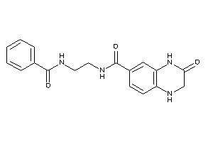 N-(2-benzamidoethyl)-3-keto-2,4-dihydro-1H-quinoxaline-6-carboxamide