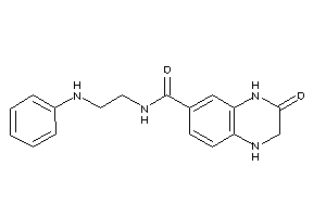 N-(2-anilinoethyl)-3-keto-2,4-dihydro-1H-quinoxaline-6-carboxamide