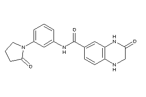 3-keto-N-[3-(2-ketopyrrolidino)phenyl]-2,4-dihydro-1H-quinoxaline-6-carboxamide