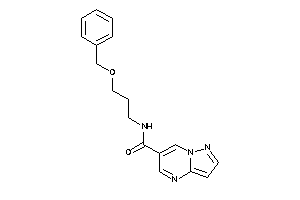 N-(3-benzoxypropyl)pyrazolo[1,5-a]pyrimidine-6-carboxamide