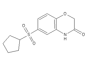 6-cyclopentylsulfonyl-4H-1,4-benzoxazin-3-one