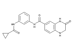 N-[3-(cyclopropanecarbonylamino)phenyl]-3-keto-2,4-dihydro-1H-quinoxaline-6-carboxamide