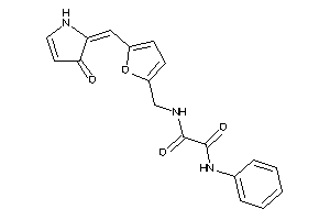 N-[[5-[(3-keto-2-pyrrolin-2-ylidene)methyl]-2-furyl]methyl]-N'-phenyl-oxamide