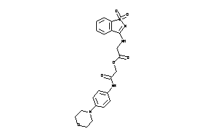 2-[(1,1-diketo-1,2-benzothiazol-3-yl)amino]acetic Acid [2-keto-2-(4-morpholinoanilino)ethyl] Ester