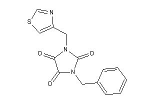 1-benzyl-3-(thiazol-4-ylmethyl)imidazolidine-2,4,5-trione