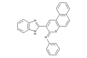 [2-(1H-benzimidazol-2-yl)benzo[f]chromen-3-ylidene]-phenyl-amine