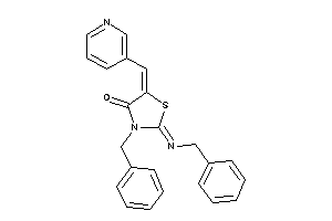3-benzyl-2-benzylimino-5-(3-pyridylmethylene)thiazolidin-4-one