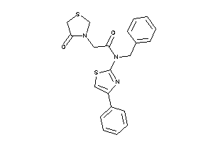 N-benzyl-2-(4-ketothiazolidin-3-yl)-N-(4-phenylthiazol-2-yl)acetamide