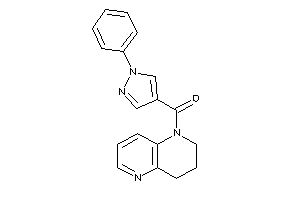 3,4-dihydro-2H-1,5-naphthyridin-1-yl-(1-phenylpyrazol-4-yl)methanone
