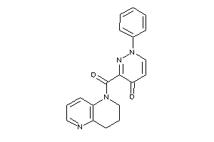 Image of 3-(3,4-dihydro-2H-1,5-naphthyridine-1-carbonyl)-1-phenyl-pyridazin-4-one