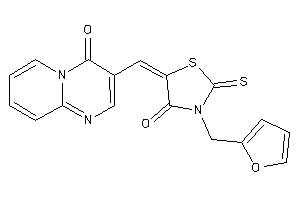 3-(2-furfuryl)-5-[(4-ketopyrido[1,2-a]pyrimidin-3-yl)methylene]-2-thioxo-thiazolidin-4-one