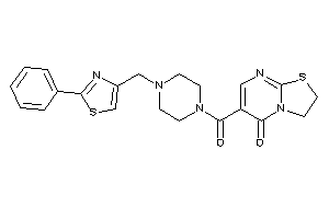 6-[4-[(2-phenylthiazol-4-yl)methyl]piperazine-1-carbonyl]-2,3-dihydrothiazolo[3,2-a]pyrimidin-5-one