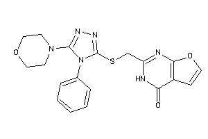 2-[[(5-morpholino-4-phenyl-1,2,4-triazol-3-yl)thio]methyl]-3H-furo[2,3-d]pyrimidin-4-one