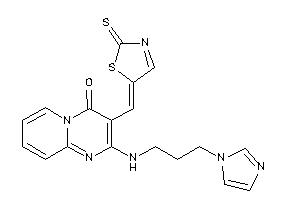 2-(3-imidazol-1-ylpropylamino)-3-[(2-thioxo-3-thiazolin-5-ylidene)methyl]pyrido[1,2-a]pyrimidin-4-one