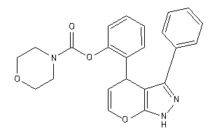 Image of Morpholine-4-carboxylic Acid [2-(3-phenyl-1,4-dihydropyrano[2,3-c]pyrazol-4-yl)phenyl] Ester