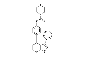 Image of Morpholine-4-carboxylic Acid [4-(3-phenyl-1,4-dihydropyrano[2,3-c]pyrazol-4-yl)phenyl] Ester