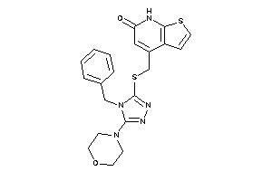 4-[[(4-benzyl-5-morpholino-1,2,4-triazol-3-yl)thio]methyl]-7H-thieno[2,3-b]pyridin-6-one