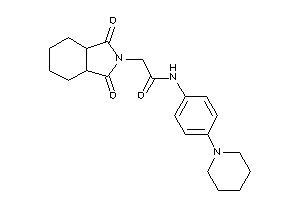 2-(1,3-diketo-3a,4,5,6,7,7a-hexahydroisoindol-2-yl)-N-(4-piperidinophenyl)acetamide