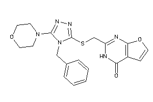 2-[[(4-benzyl-5-morpholino-1,2,4-triazol-3-yl)thio]methyl]-3H-furo[2,3-d]pyrimidin-4-one