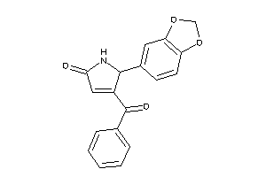 5-(1,3-benzodioxol-5-yl)-4-benzoyl-3-pyrrolin-2-one