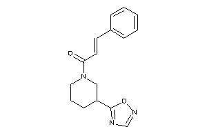 Image of 1-[3-(1,2,4-oxadiazol-5-yl)piperidino]-3-phenyl-prop-2-en-1-one