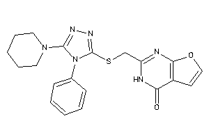 2-[[(4-phenyl-5-piperidino-1,2,4-triazol-3-yl)thio]methyl]-3H-furo[2,3-d]pyrimidin-4-one