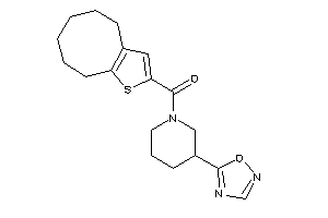 4,5,6,7,8,9-hexahydrocycloocta[b]thiophen-2-yl-[3-(1,2,4-oxadiazol-5-yl)piperidino]methanone