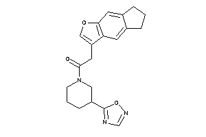 2-(6,7-dihydro-5H-cyclopenta[f]benzofuran-3-yl)-1-[3-(1,2,4-oxadiazol-5-yl)piperidino]ethanone