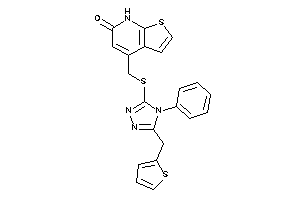 Image of 4-[[[4-phenyl-5-(2-thenyl)-1,2,4-triazol-3-yl]thio]methyl]-7H-thieno[2,3-b]pyridin-6-one