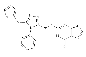 2-[[[4-phenyl-5-(2-thenyl)-1,2,4-triazol-3-yl]thio]methyl]-3H-furo[2,3-d]pyrimidin-4-one