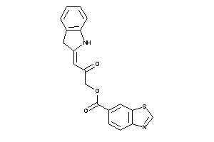 1,3-benzothiazole-6-carboxylic Acid (3-indolin-2-ylidene-2-keto-propyl) Ester