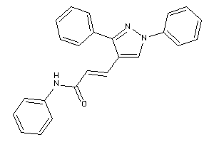 3-(1,3-diphenylpyrazol-4-yl)-N-phenyl-acrylamide