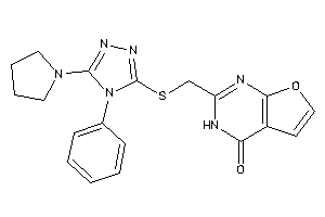 2-[[(4-phenyl-5-pyrrolidino-1,2,4-triazol-3-yl)thio]methyl]-3H-furo[2,3-d]pyrimidin-4-one