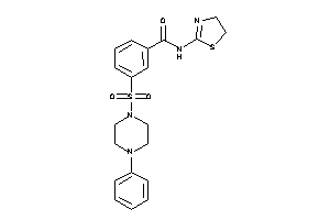 3-(4-phenylpiperazino)sulfonyl-N-(2-thiazolin-2-yl)benzamide