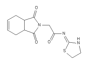 2-(1,3-diketo-3a,4,7,7a-tetrahydroisoindol-2-yl)-N-thiazolidin-2-ylidene-acetamide