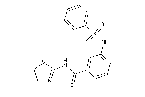 3-(benzenesulfonamido)-N-(2-thiazolin-2-yl)benzamide