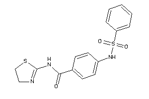 4-(benzenesulfonamido)-N-(2-thiazolin-2-yl)benzamide