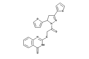 2-[[2-[5-(2-furyl)-3-(2-thienyl)-2-pyrazolin-1-yl]-2-keto-ethyl]thio]-3H-quinazolin-4-one