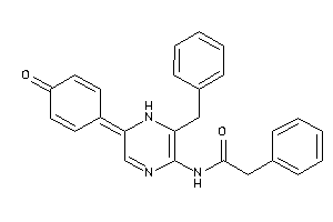 Image of N-[2-benzyl-6-(4-ketocyclohexa-2,5-dien-1-ylidene)-1H-pyrazin-3-yl]-2-phenyl-acetamide