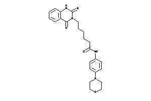 6-(4-keto-2-thioxo-1H-quinazolin-3-yl)-N-(4-morpholinophenyl)hexanamide