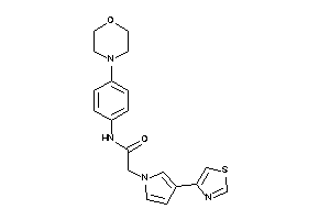 N-(4-morpholinophenyl)-2-(3-thiazol-4-ylpyrrol-1-yl)acetamide