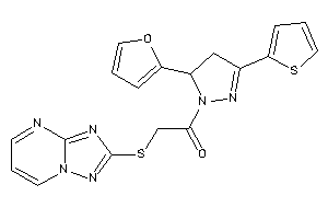 1-[5-(2-furyl)-3-(2-thienyl)-2-pyrazolin-1-yl]-2-([1,2,4]triazolo[1,5-a]pyrimidin-2-ylthio)ethanone