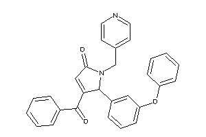 4-benzoyl-5-(3-phenoxyphenyl)-1-(4-pyridylmethyl)-3-pyrrolin-2-one