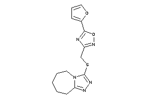 5-(2-furyl)-3-[(6,7,8,9-tetrahydro-5H-[1,2,4]triazolo[4,3-a]azepin-3-ylthio)methyl]-1,2,4-oxadiazole