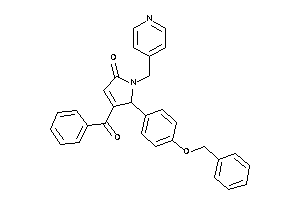 5-(4-benzoxyphenyl)-4-benzoyl-1-(4-pyridylmethyl)-3-pyrrolin-2-one