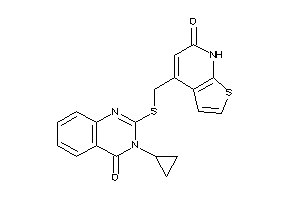 Image of 4-[[(3-cyclopropyl-4-keto-quinazolin-2-yl)thio]methyl]-7H-thieno[2,3-b]pyridin-6-one