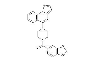 Image of 1,3-benzodioxol-5-yl-(4-pyrazolo[1,5-a]quinazolin-5-ylpiperazino)methanone